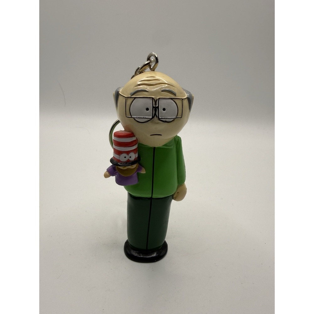 Vintage 1998 South Park Mr.‎ Garrison & Hat Comedy Central PVC Keychain Rare